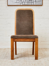 Load image into Gallery viewer, Brown Oak 1970s Dining Chairs