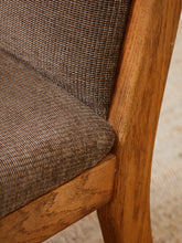 Load image into Gallery viewer, Brown Oak 1970s Dining Chairs