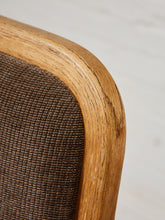 Load image into Gallery viewer, Brown Oak 1970s Dining Chairs