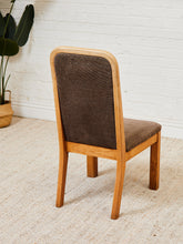 Load image into Gallery viewer, Brown Oak 1970s Dining Chairs