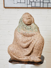 Load image into Gallery viewer, Dreaming Lady Cast on Coin Paper Sculpture By G. Valentin