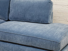 Load image into Gallery viewer, Diana Modular Sofa with Right Facing Bumper in Amici Denim