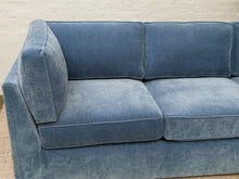 Load image into Gallery viewer, Diana Modular Sofa with Right Facing Bumper in Amici Denim