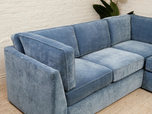 Load image into Gallery viewer, Diana Modular Sofa with Right Facing Bumper in Amici Denim