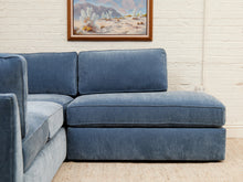 Load image into Gallery viewer, Diana Modular Sofa with Right Facing Bumper in Amici Denim