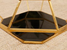 Load image into Gallery viewer, Brass Geometric Glam Coffee Table