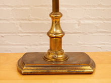 Load image into Gallery viewer, Brass Bouillotte Table Lamp with Amber Shades