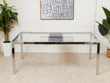 Load image into Gallery viewer, Milo Baughman 1970’s Glass Chrome Dining Table