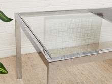 Load image into Gallery viewer, Milo Baughman 1970’s Glass Chrome Dining Table