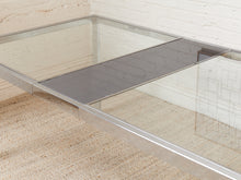 Load image into Gallery viewer, Milo Baughman 1970’s Glass Chrome Dining Table