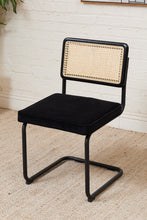Load image into Gallery viewer, All Black and Rattan Dining Chair