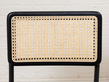 Load image into Gallery viewer, All Black and Rattan Dining Chair