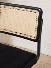 Load image into Gallery viewer, All Black and Rattan Dining Chair