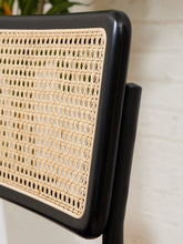 Load image into Gallery viewer, All Black and Rattan Dining Chair