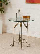 Load image into Gallery viewer, Occasional Table with Italian Gilded Base