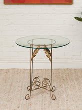 Load image into Gallery viewer, Occasional Table with Italian Gilded Base