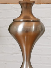 Load image into Gallery viewer, Brushed Nickel Table Lamps with Linen Shades, Modern Classic Pair