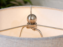 Load image into Gallery viewer, Brushed Nickel Table Lamps with Linen Shades, Modern Classic Pair