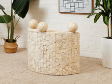 Load image into Gallery viewer, Half Moon Entry Table Tessellated Marble Entry