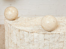 Load image into Gallery viewer, Half Moon Entry Table Tessellated Marble Entry