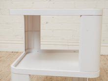 Load image into Gallery viewer, Three Tier White Plastic Side Table