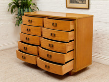 Load image into Gallery viewer, Dixie Blonde Art Deco Mahogany Eight Drawer Dresser