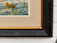 Load image into Gallery viewer, Waves Crashing Nautical, Vintage Framed Art