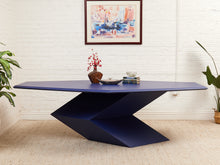 Load image into Gallery viewer, Rare 1970’s Origami Dining Table by Don S. Shoemaker in Blue
