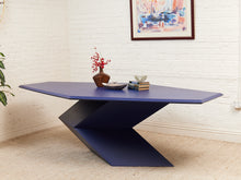 Load image into Gallery viewer, Rare 1970’s Origami Dining Table by Don S. Shoemaker in Blue