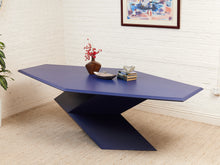 Load image into Gallery viewer, Rare 1970’s Origami Dining Table by Don S. Shoemaker in Blue