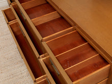 Load image into Gallery viewer, 9 Drawer Wood Dresser Rectangle Drawer Pulls