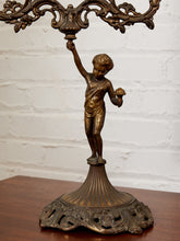 Load image into Gallery viewer, Pair of Italian Cherub Candelabras