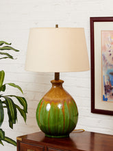 Load image into Gallery viewer, Green Glazed Lamp