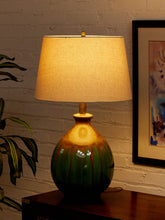 Load image into Gallery viewer, Green Glazed Lamp