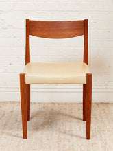 Load image into Gallery viewer, Danish modern Teak Chairs with Seat