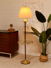 Load image into Gallery viewer, Brass Table Floor Lamp