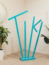 Load image into Gallery viewer, Tiki Sculpture in Aqua Handmade on of a kind