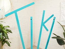 Load image into Gallery viewer, Tiki Sculpture in Aqua Handmade on of a kind