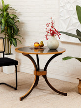 Load image into Gallery viewer, Antique 1940s Exotic Wood and Maple Occasional Table