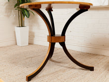 Load image into Gallery viewer, Antique 1940s Exotic Wood and Maple Occasional Table