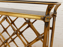 Load image into Gallery viewer, Restoration Hardware Brass and Marble Wine Stand