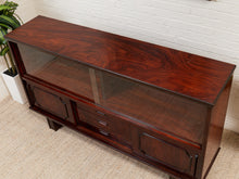 Load image into Gallery viewer, Vintage Rosewood Display Cabinet