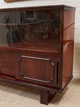 Load image into Gallery viewer, Vintage Rosewood Display Cabinet