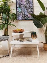 Load image into Gallery viewer, White 2 Tier Side Table