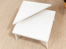 Load image into Gallery viewer, White 2 Tier Side Table