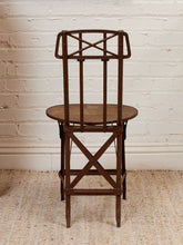 Load image into Gallery viewer, Cast Metal Folding Chair Imperial Steel Corp Chicago IL. Antique 1920s