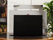 Load image into Gallery viewer, Chrome Leather 1970s Record Holder