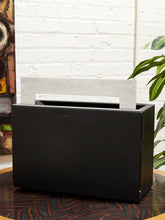 Load image into Gallery viewer, Chrome Leather 1970s Record Holder