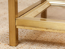 Load image into Gallery viewer, Mastercraft Brass 1970’s Hollywood Regency Entry table