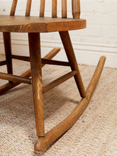 Load image into Gallery viewer, Primitive Style Mid Century Modern Arthur Umanoff Woodcraft Walnut Rattan Rocker